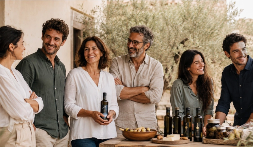 Unser Team bei Olio Sardelia