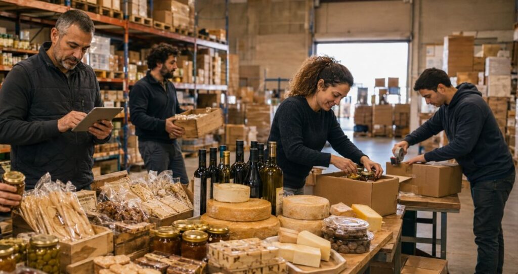 Resseller beim Versand von sardischen Delikatessen