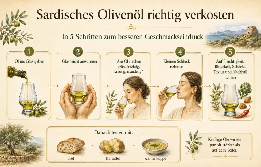 Olivenöl richtig verkosten