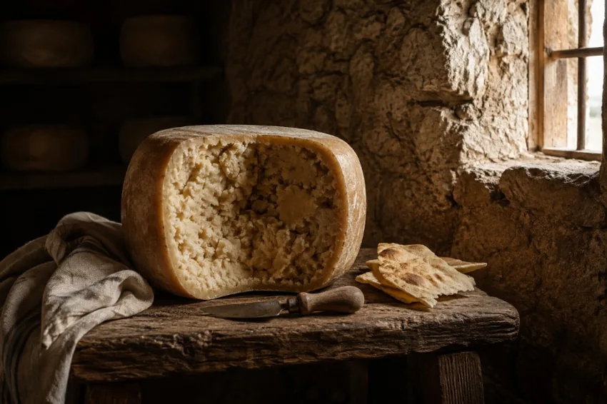 Traditioneller sardischer Schafskäse als Symbolbild für Casu Marzu