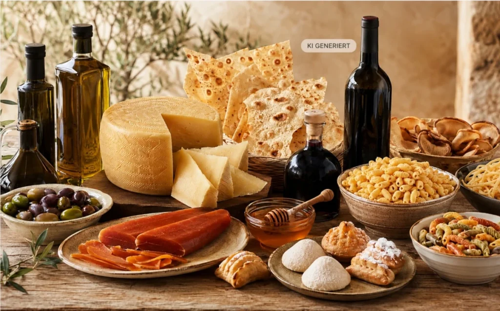 Feinkost Sortiment aus Sardinien