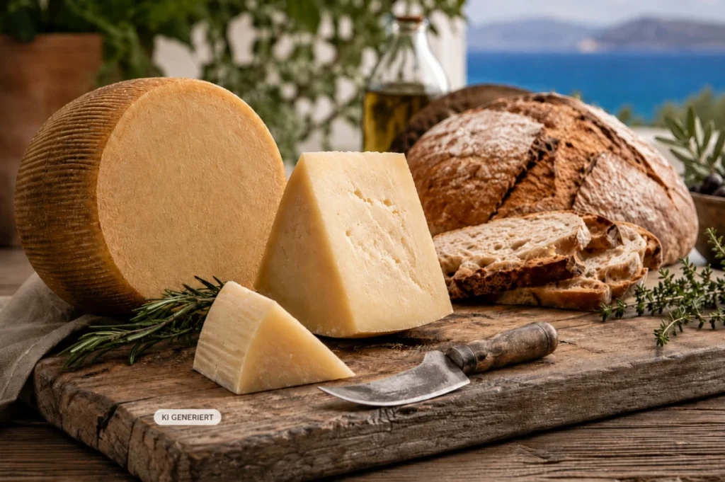 Pecorino mit Brot